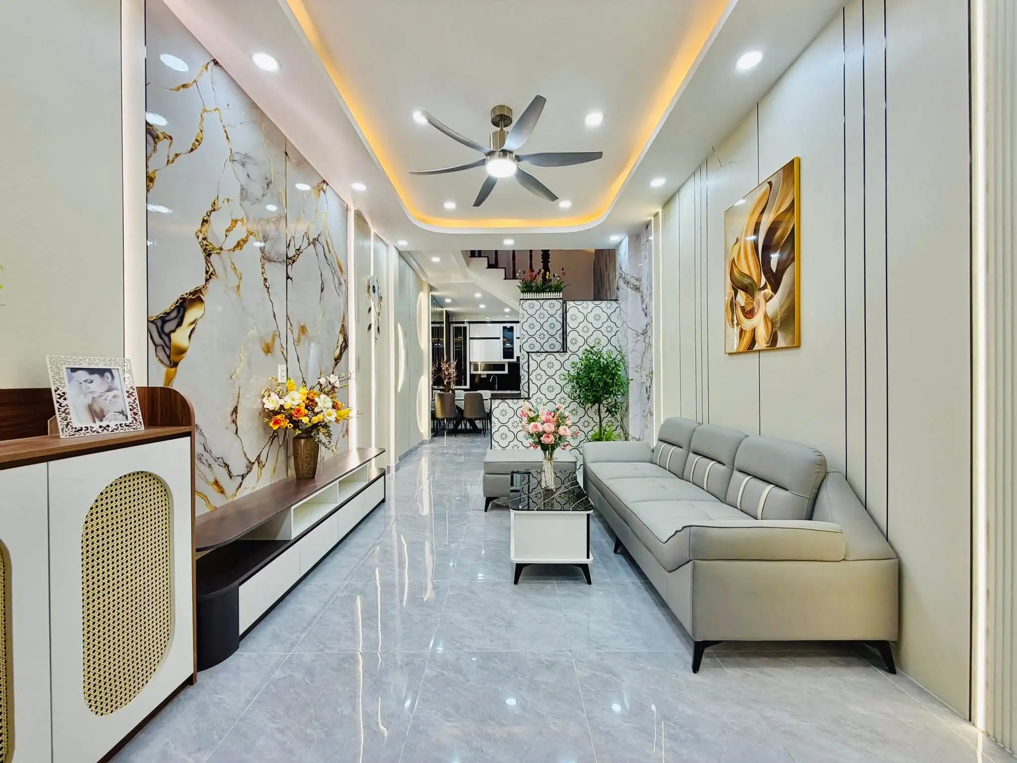 Xinh xinh 3 tầng hẻm xe hơi nội thất An Hội Tây - Ảnh 4