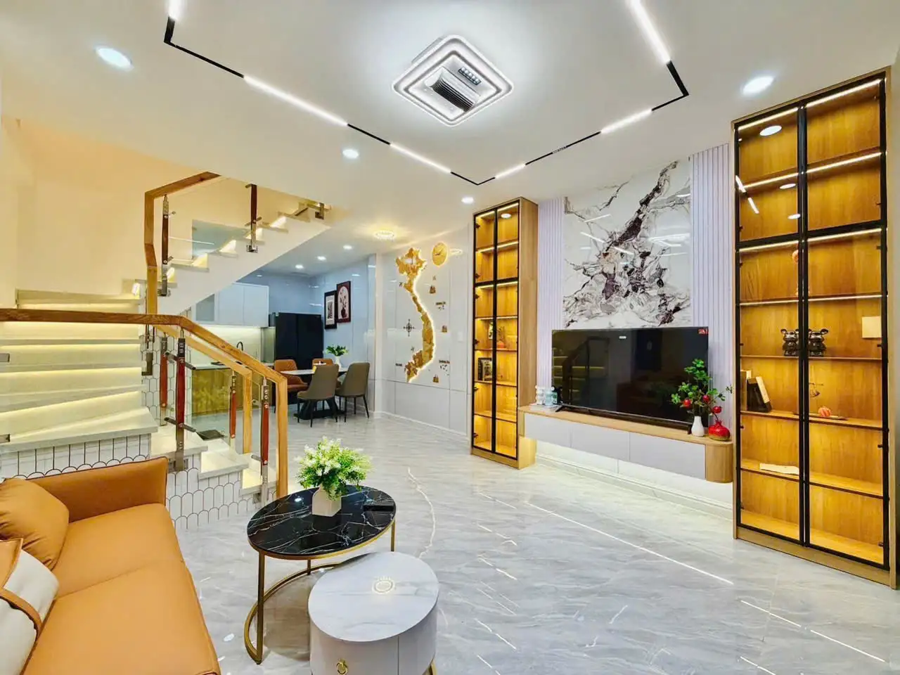 Bán nhà mới đẹp nội thất 4,x gần ngã 5 GV - Ảnh 11